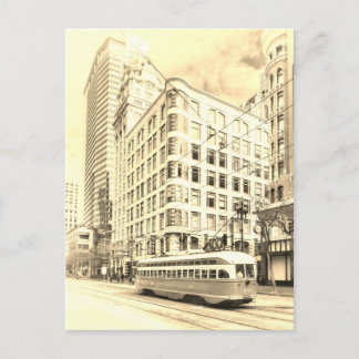 Carte Postale San Francisco Street Sepia