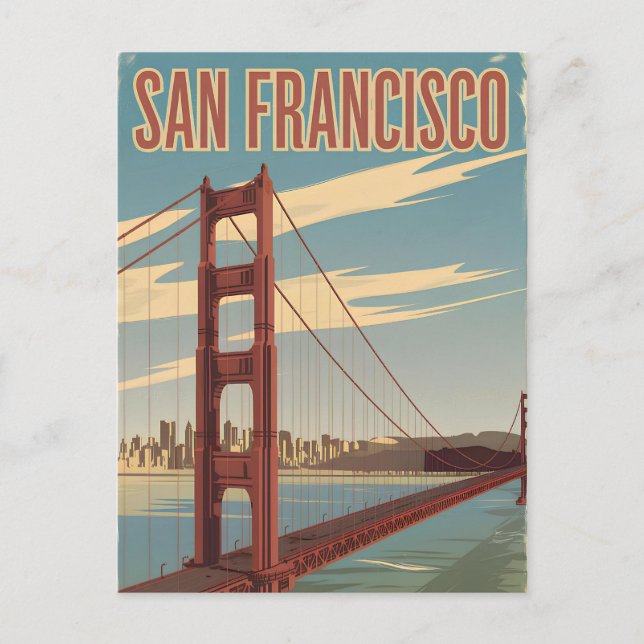 Carte Postale San Francisco USA vintage (Devant)