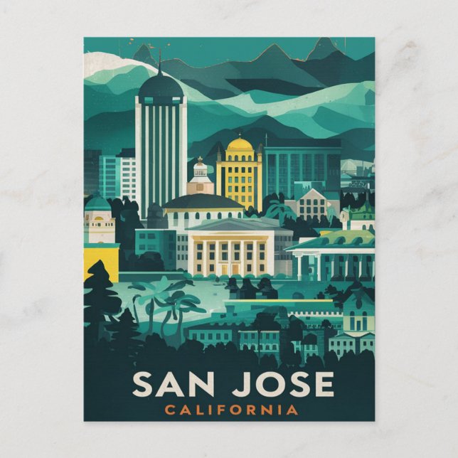 Carte Postale San Jose, Californie, (Devant)