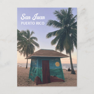 Carte Postale San Juan Porto Rico Island Beach Sunset Travel