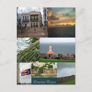 Carte Postale San Juan, Porto Rico Photo Collage