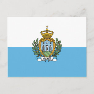 Carte postale San Marino Flag
