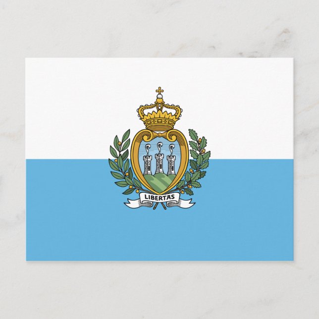 Carte postale San Marino Flag (Devant)