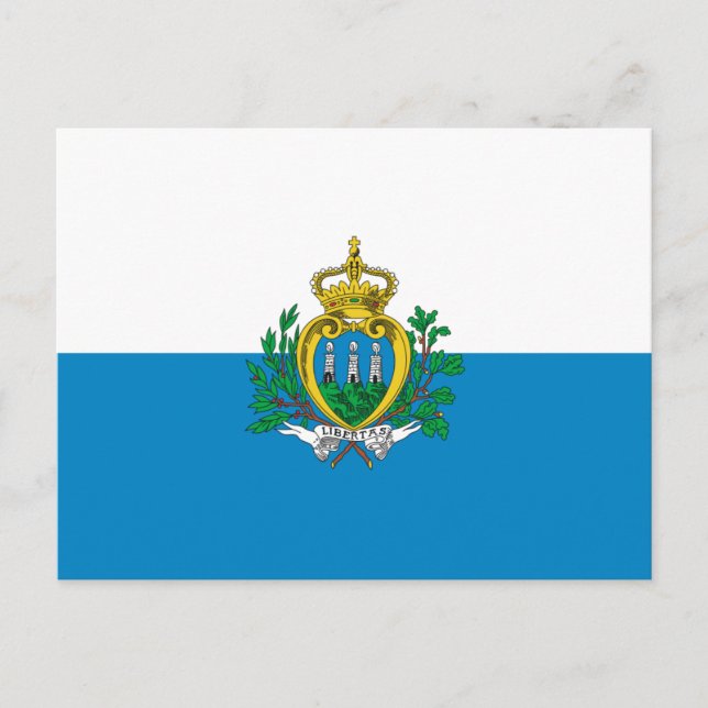 Carte postale San Marino Flag (Devant)