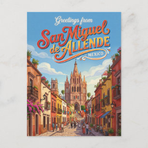 Carte Postale San Miguel de Allende, Mexique