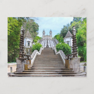 Carte Postale Sanctuaire Bom Jesus do Monte à Braga, Portugal