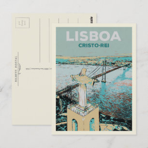 Carte Postale Sanctuaire du Christ Roi à Almada Lisbonne