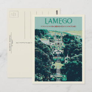 Carte Postale Sanctuaire Lamego au Portugal Illustration