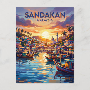 Carte Postale Sandakan Malaisie