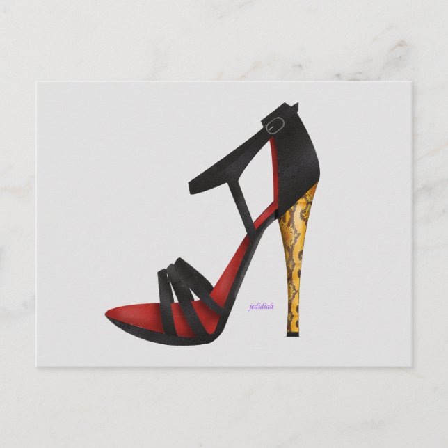 Carte postale Sandal Heeled Soir (Devant)