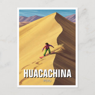 Carte Postale Sandboard en Huacachina Pérou Voyage