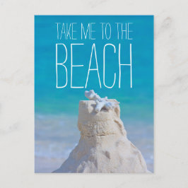 Carte Postale Sandcastle Coral Turquoise Mer Emmenez-moi à da Be