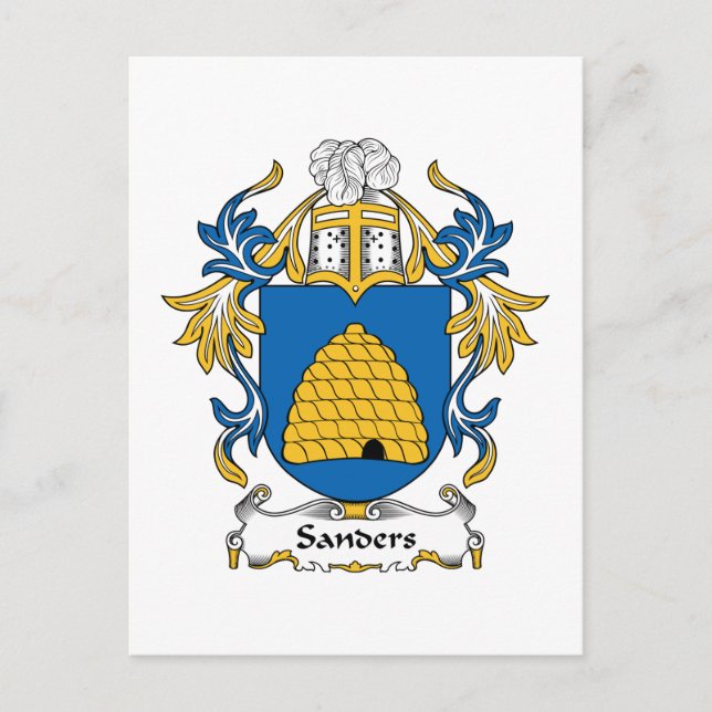 Carte Postale Sanders Family Crest (Devant)