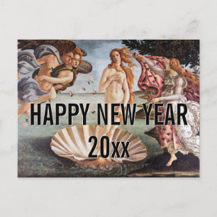Carte Postale Sandro Botticelli - Naissance de Vénus Bonne année