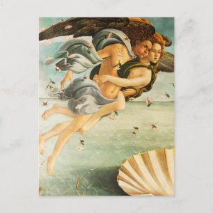 Carte Postale Sandro Botticelli Naissance de Vénus Zephyrus, Chl