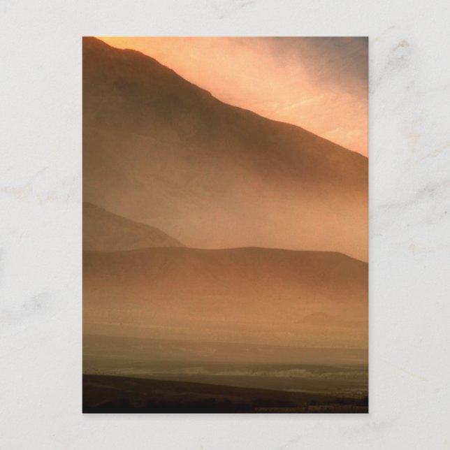 Carte Postale Sandstorm at Mesquite Sand Dunes (Devant)