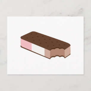 Carte Postale Sandwich à la crème glacée