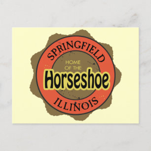 Carte Postale Sandwich Horseshoe Springfield Illinois