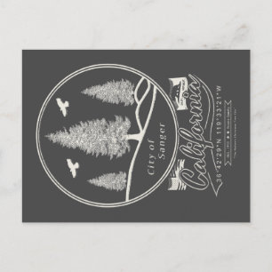 CARTE POSTALE SANGER FRESNO CALIFORNIE