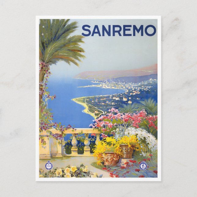 Carte Postale Sanremo Italie voyage millésime (Devant)