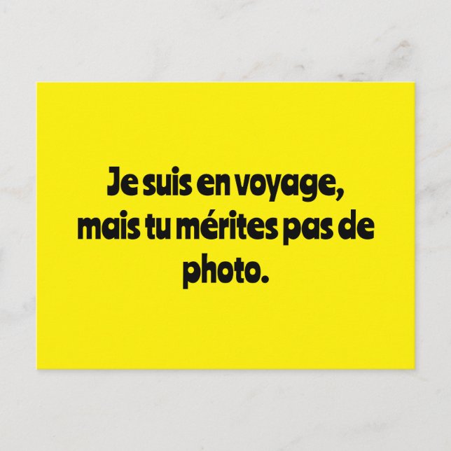 Carte postale sans mérite (Devant)