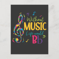 Sans Musique La Vie Serait Plat Clef Notes Musical