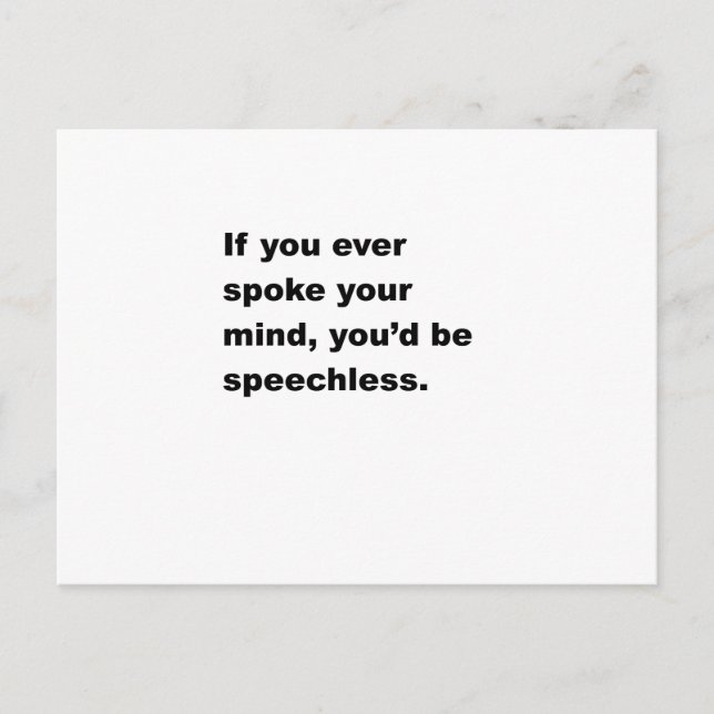 Carte Postale Sans voix (Devant)