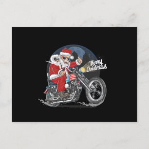 Carte Postale Santa Claus Biker