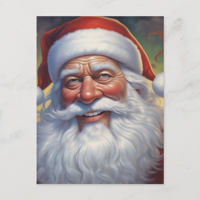 Carte Postale Santa Clause Joyeux Noël Bonne année (Devant)