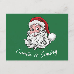 Carte Postale Santa is Coming