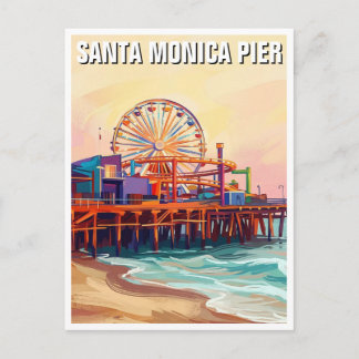 Carte Postale Santa Monica Pier