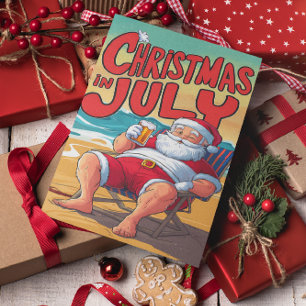 Carte Postale Santas Beach Serenity