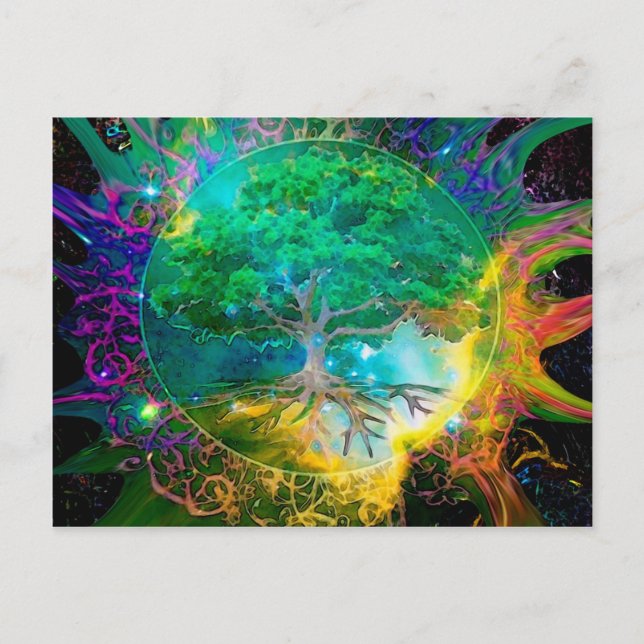 Carte Postale Santé et vitalité Arbre de vie (Devant)