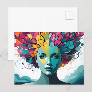 Carte Postale Santé mentale Art abstrait