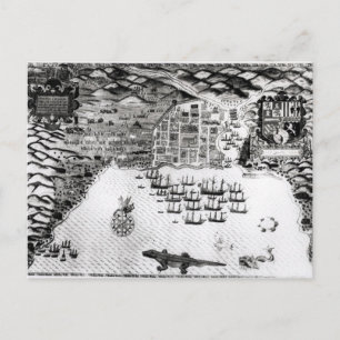Carte Postale Santiago, Cap-Vert, 1589