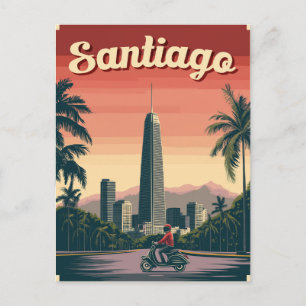 Carte Postale Santiago, Chili époustouflant 