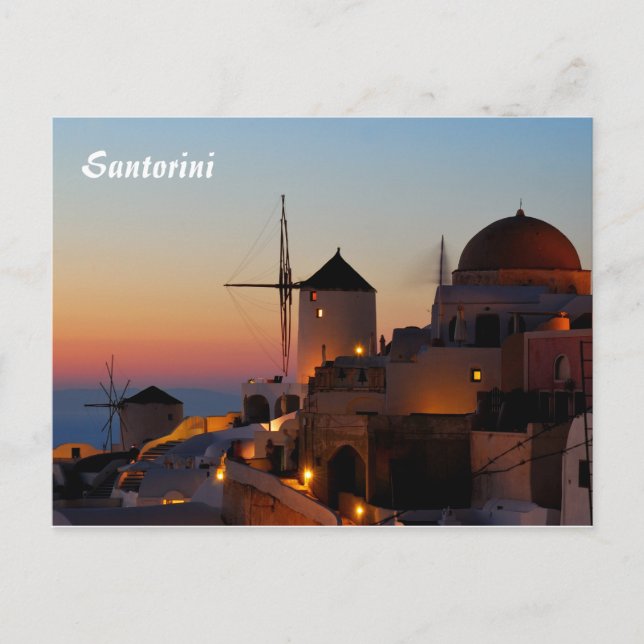 Carte Postale Santorin (Devant)