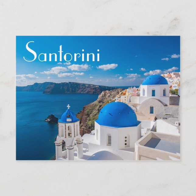 Carte Postale Santorin Grèce (Devant)