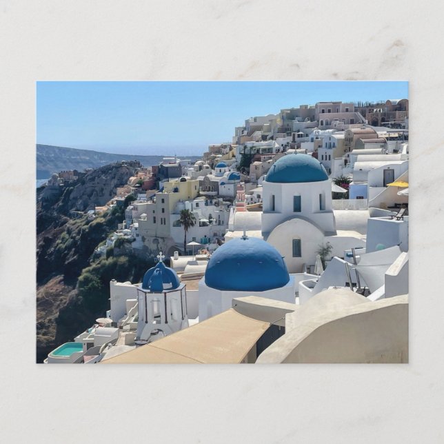 Carte Postale Santorin Grèce (Devant)