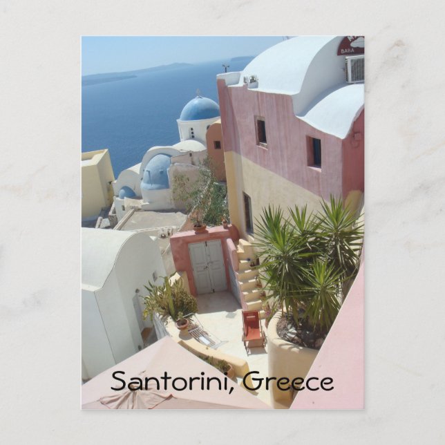 Carte Postale Santorin, Grèce (Devant)