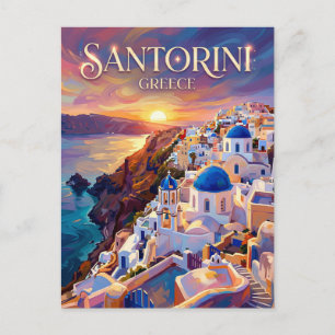 Carte Postale Santorin Grèce
