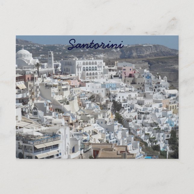 Carte Postale Santorin, Grèce (Devant)