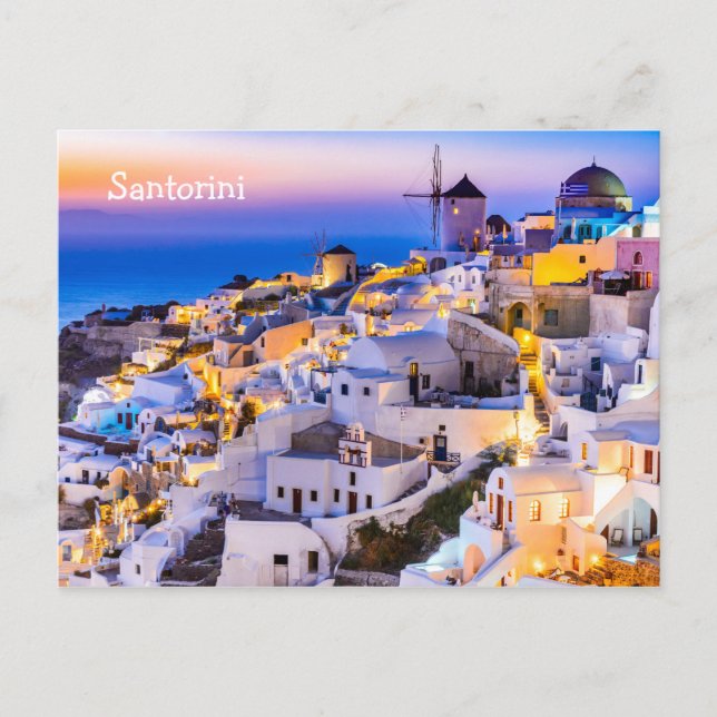 Carte postale Santorin Grèce (Devant)
