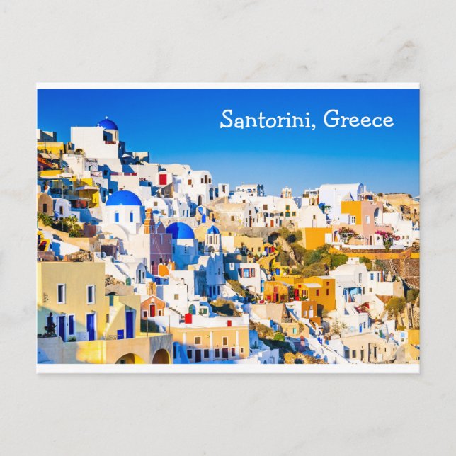 Carte Postale Santorin Grèce (Devant)