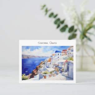 Carte Postale Santorin peint en Grèce