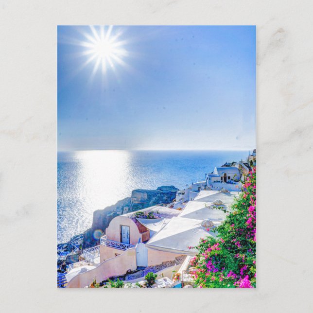 Carte Postale Santorini Grèce (Devant)