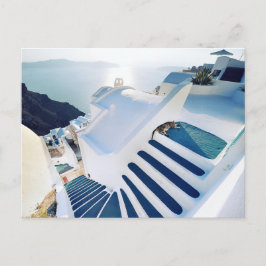 Carte Postale Santorini Oia Steps, Grèce