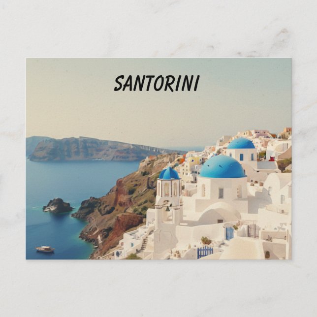 Carte Postale Santorini Postcard (Devant)