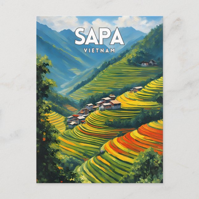 Carte postale Sapa Vietnam Travel (Devant)