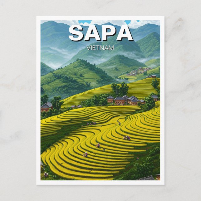 Carte Postale Sapa Vietnam Travel (Devant)